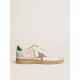 Ball Star LTD with sand mesh star and green leather heel tab Ball Star LTD with sand mesh star and green leather heel tab