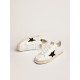 Men's Stardan in white mesh with black suede star Men's Stardan in white mesh with black suede star