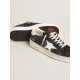 Stardan in black nubuck and mesh with gray leather star and heel tab Stardan in black nubuck and mesh with gray leather star and heel tab