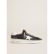 Stardan in black nubuck and mesh with gray leather star and heel tab Stardan in black nubuck and mesh with gray leather star and heel tab