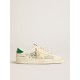 Stardan in nappa leather and ripstop fabric with cream star and green heel tab Stardan in nappa leather and ripstop fabric with cream star and green heel tab