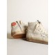 Francy sneakers in ivory canvas with white leather star Francy sneakers in ivory canvas with white leather star