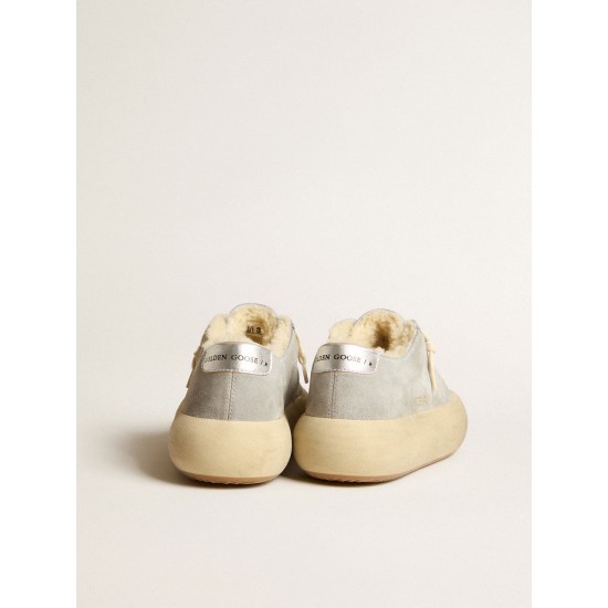 Men’s Space-Star shoes in ice-gray suede with shearling lining Men’s Space-Star shoes in ice-gray suede with shearling lining