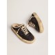 Men's Space-Star Sabot shoes in quilted black nylon with shearling lining Men's Space-Star Sabot shoes in quilted black nylon with shearling lining