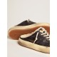 Men's Space-Star Sabot shoes in quilted black nylon with shearling lining Men's Space-Star Sabot shoes in quilted black nylon with shearling lining