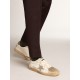 Men's Ball Star LTD sneakers in white nappa leather with dove-gray suede star and heel tab Men's Ball Star LTD sneakers in white nappa leather with dove-gray suede star and heel tab
