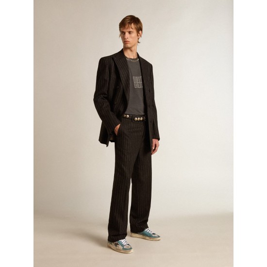 Men's Stardan in distressed mesh and petrol-colored upper Men's Stardan in distressed mesh and petrol-colored upper