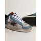 Men's Stardan in distressed mesh and petrol-colored upper Men's Stardan in distressed mesh and petrol-colored upper