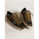 Men's Stardan in military green nubuck and black mesh with white star Men's Stardan in military green nubuck and black mesh with white star