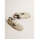 Stardan in nubuck and mesh with brown lizard-print leather star Stardan in nubuck and mesh with brown lizard-print leather star
