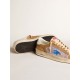 Stardan LTD in tobacco suede and mesh with blue star and leather heel tab Stardan LTD in tobacco suede and mesh with blue star and leather heel tab