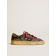 Men's Stardan LAB in mesh with black leather inserts and leopard heel tab Men's Stardan LAB in mesh with black leather inserts and leopard heel tab