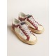 Super-Star in nappa leather with burgundy inserts and silver star Super-Star in nappa leather with burgundy inserts and silver star