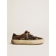 Men's Space-Star in leopard print pony skin with black star and heel Men's Space-Star in leopard print pony skin with black star and heel