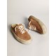 Men's Space-Star Sabots in tobacco suede with perforated star Men's Space-Star Sabots in tobacco suede with perforated star
