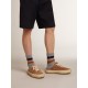 Men's Space-Star Sabots in tobacco suede with perforated star Men's Space-Star Sabots in tobacco suede with perforated star