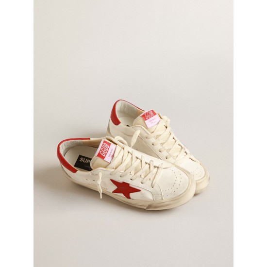 Men’s Super-Star LTD in nappa leather with red star and heel tab Men’s Super-Star LTD in nappa leather with red star and heel tab