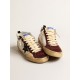 Mid Star in nappa with black suede star and wine-red inserts Mid Star in nappa with black suede star and wine-red inserts