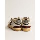 Mid Star in nappa with black suede star and wine-red inserts Mid Star in nappa with black suede star and wine-red inserts