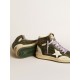 Men's Sky-Star Pro in green leather with white star Men's Sky-Star Pro in green leather with white star