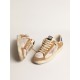 Stardan in beige nylon and mesh with tobacco suede inserts Stardan in beige nylon and mesh with tobacco suede inserts