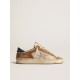 Stardan in beige nylon and mesh with tobacco suede inserts Stardan in beige nylon and mesh with tobacco suede inserts