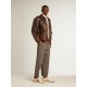 Ball Star in nylon and nappa with green suede star and heel tab Ball Star in nylon and nappa with green suede star and heel tab