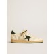 Ball Star in nylon and nappa with green suede star and heel tab Ball Star in nylon and nappa with green suede star and heel tab