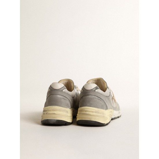 Men’s Dad-Star in suede and mesh with white leather star and heel tab Men’s Dad-Star in suede and mesh with white leather star and heel tab