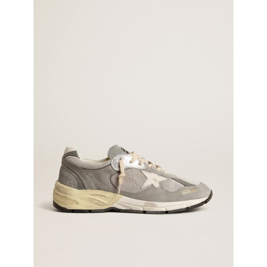 Men’s Dad-Star in suede and mesh with white leather star and heel tab Men’s Dad-Star in suede and mesh with white leather star and heel tab