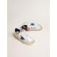 Stardan LTD in white mesh and leather with blue star and white heel tab Stardan LTD in white mesh and leather with blue star and white heel tab