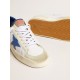 Stardan LTD in white mesh and leather with blue star and white heel tab Stardan LTD in white mesh and leather with blue star and white heel tab