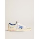 Stardan LTD in white mesh and leather with blue star and white heel tab Stardan LTD in white mesh and leather with blue star and white heel tab