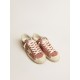 Super-Star in red leather with cream nubuck star and heel tab Super-Star in red leather with cream nubuck star and heel tab
