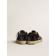 Men’s Super-Star in black velvet and suede with black suede star Men’s Super-Star in black velvet and suede with black suede star