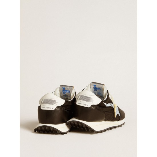 Men’s Marathon with black nylon upper and white star Men’s Marathon with black nylon upper and white star