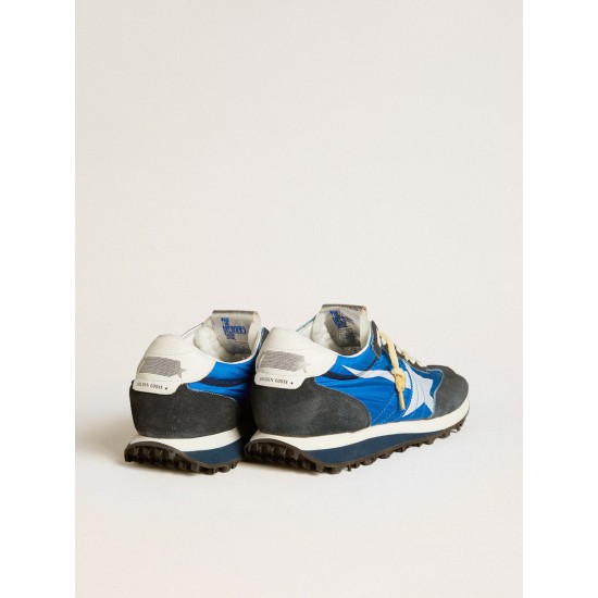 Men’s Marathon with blue nylon upper and white star Men’s Marathon with blue nylon upper and white star