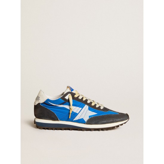 Men’s Marathon with blue nylon upper and white star Men’s Marathon with blue nylon upper and white star