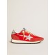 Men’s Marathon with red nylon upper and silver star Men’s Marathon with red nylon upper and silver star