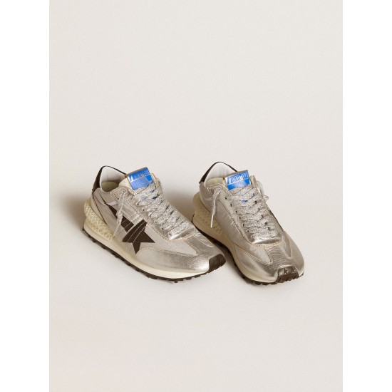 Men’s Marathon with silver ripstop nylon upper and black star Men’s Marathon with silver ripstop nylon upper and black star