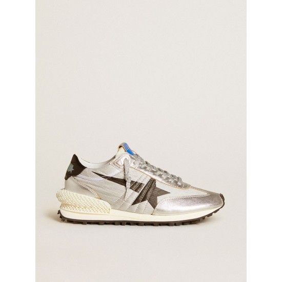 Men’s Marathon with silver ripstop nylon upper and black star Men’s Marathon with silver ripstop nylon upper and black star