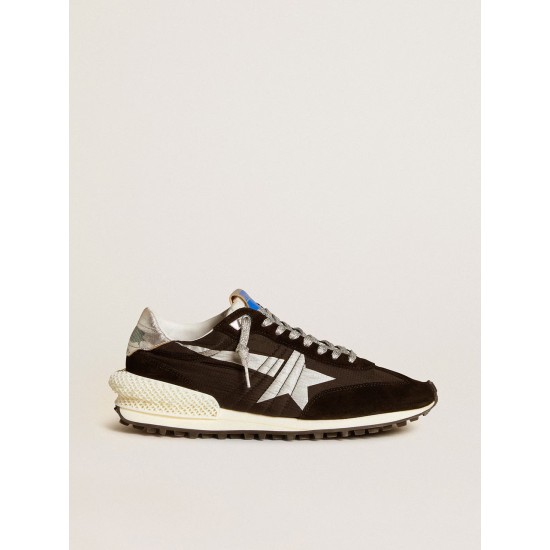 Men’s Marathon with black ripstop nylon upper and silver star Men’s Marathon with black ripstop nylon upper and silver star