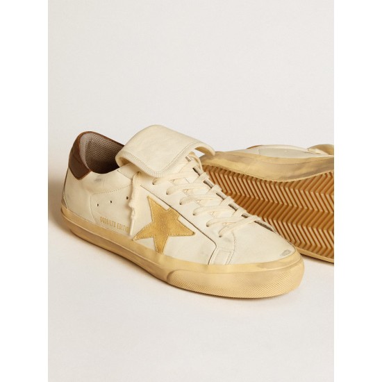 Men's Super-Star LTD in nappa with suede star and brown heel tab Men's Super-Star LTD in nappa with suede star and brown heel tab