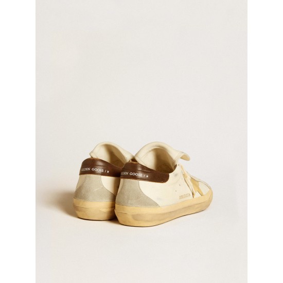 Men's Super-Star LTD in nappa with suede star and brown heel tab Men's Super-Star LTD in nappa with suede star and brown heel tab