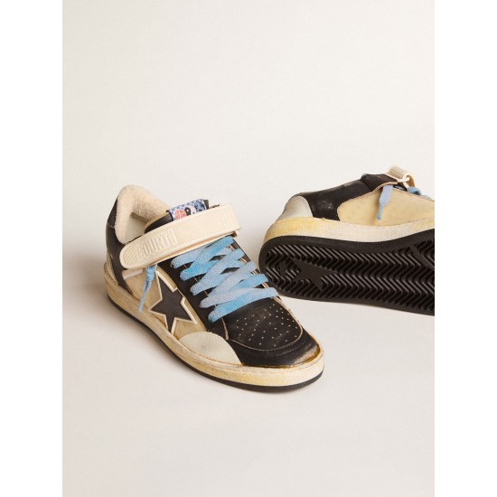 Men’s Ball Star Pro in black leather with Velcro strap Men’s Ball Star Pro in black leather with Velcro strap