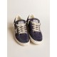 Ball Star LTD in blue suede and nylon with white star and blue heel tab Ball Star LTD in blue suede and nylon with white star and blue heel tab