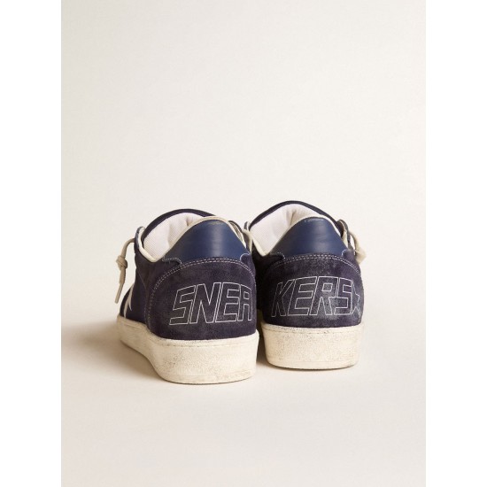 Ball Star LTD in blue suede and nylon with white star and blue heel tab Ball Star LTD in blue suede and nylon with white star and blue heel tab