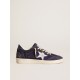Ball Star LTD in blue suede and nylon with white star and blue heel tab Ball Star LTD in blue suede and nylon with white star and blue heel tab
