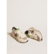 Men's Running Sole LTD in gray leather and white nappa with black leather star Men's Running Sole LTD in gray leather and white nappa with black leather star