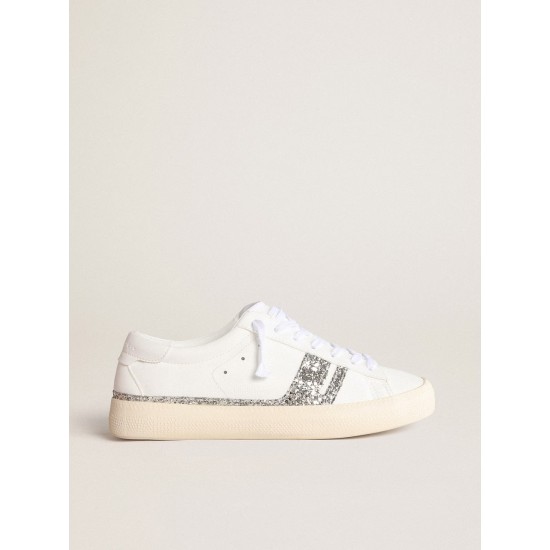 Yatay Model 1B sustainable sneakers with white bio-based upper and silver recycled glitter Y Yatay Model 1B sustainable sneakers with white bio-based upper and silver recycled glitter Y
